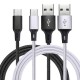 2.4A Type C Braided Fast Charging Data Cable 1m For Oneplus 5t 6 Mi A1 Mix 2 2.4A Type C Braided Fast Charging Data Cable 1m For Oneplus 5t 6 Mi A1 Mix 2
