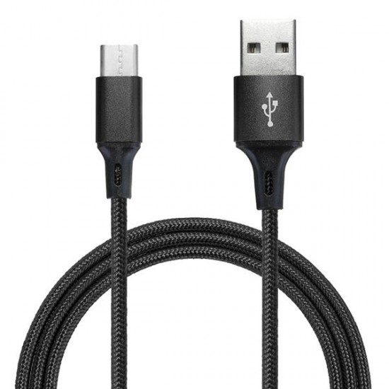 2.4A Type C Braided Fast Charging Data Cable 1m For Oneplus 5t 6 Mi A1 Mix 2