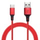 2.4A Type C Braided Fast Charging Data Cable 1m For Oneplus 5t 6 Mi A1 Mix 2