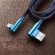 2.4A Type C Micro USB Denim Braided Data Cable For Mi8 Mi9 HUAWEI P30 Pocophone S9 S10 S10+