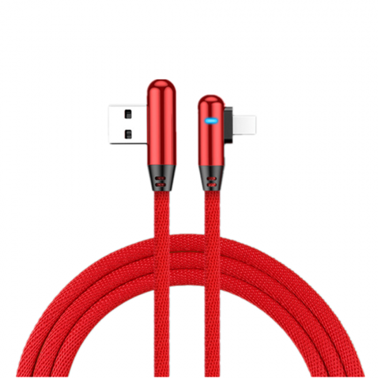 2.4A USB Type C Data Cable LED Light Fast Charging For Huawei P30 Pro P40 Mi10 9Pro S20 5G