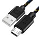 2A Micro USB Nylon Braided Fast Charging Data Cable For Honor OPPO Android Phone