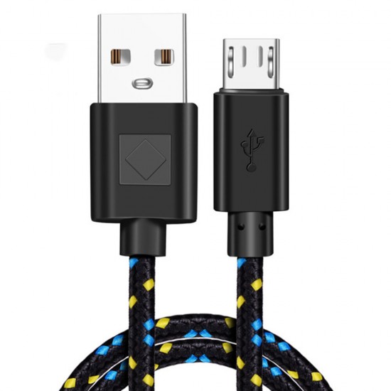 2A Micro USB Nylon Braided Fast Charging Data Cable For Honor OPPO Android Phone