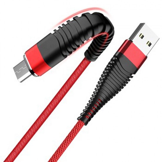 2A Micro USB Type-C Nylon Braided Fast Charging Data Cable For Oneplus 7 HUAWEI S10 S10+ VIVO OPPO