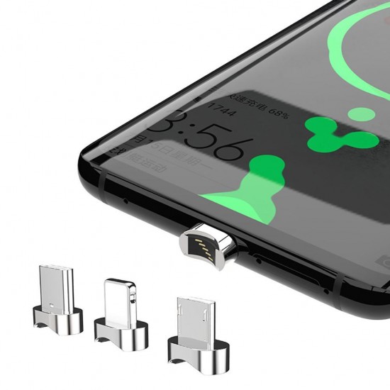 3 In 1 180 Degree Rotating Type C Micro USB 3.5A Fast Charging Rotating Magnetic Data Cable For iPhone 11 Pro XS Huawei P30 3 In 1 180 Degree Rotating Type C Micro USB 3.5A Fast Charging Rotating Magnetic Data Cable For iPhone 11 Pro XS Huawei P30