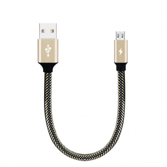 3A Micro USB Braided Fast Charging Data Cable 28cm For Note 5 S7 Edge S6