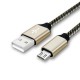 3A Micro USB Braided Fast Charging Data Cable 28cm For Note 5 S7 Edge S6