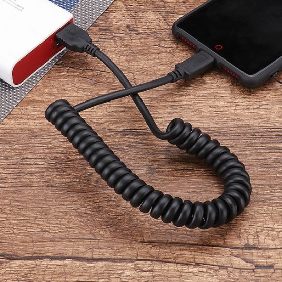 3A Retractable Spring USB3.0 Fast Charging Data Cable 1.5M For Pocophone F1 Oneplus 6T 3A Retractable Spring USB3.0 Fast Charging Data Cable 1.5M For Pocophone F1 Oneplus 6T