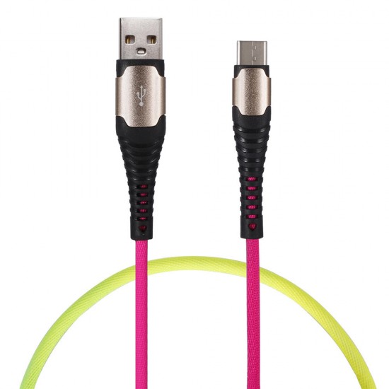 3A Type C Micro USB Colorful Fast Charging Data Cable For Huawei P30 Pro Mate 30 Mi9 9Pro 7A 6Pro Y4800