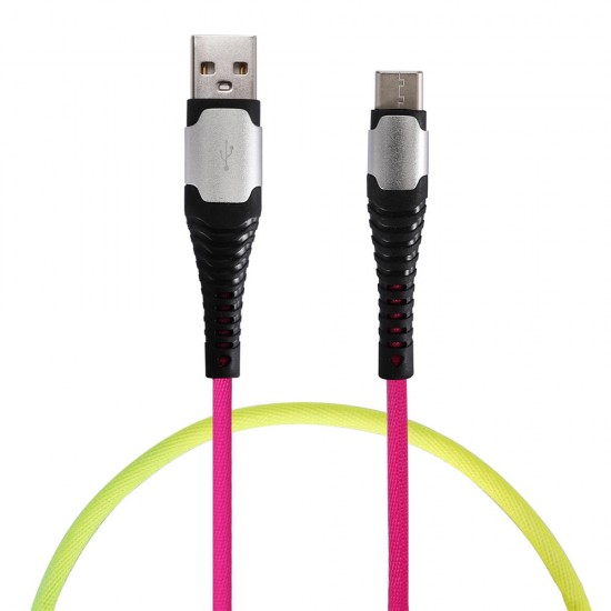 3A Type C Micro USB Colorful Fast Charging Data Cable For Huawei P30 Pro Mate 30 Mi9 9Pro 7A 6Pro Y4800