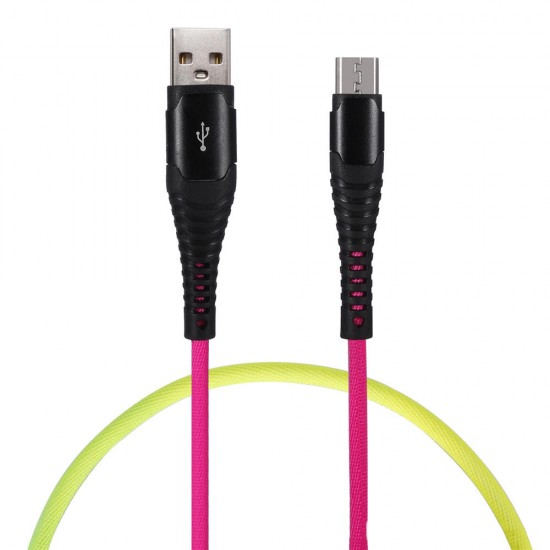 3A Type C Micro USB Colorful Fast Charging Data Cable For Huawei P30 Pro Mate 30 Mi9 9Pro 7A 6Pro Y4800