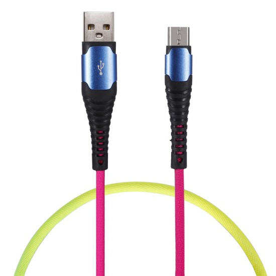 3A Type C Micro USB Colorful Fast Charging Data Cable For Huawei P30 Pro Mate 30 Mi9 9Pro 7A 6Pro Y4800