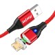 3A Type C Micro USB LED Indicator Fast Charging Magnetic Data Cable For HUAWEI OPPO VIVO