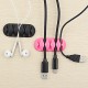 5-Channel TPR Sticky Earphone USB Cable Cord Winder Wrap Desktop Cable Organizer Wire Management Holder