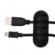 5-Channel TPR Sticky Earphone USB Cable Cord Winder Wrap Desktop Cable Organizer Wire Management Holder 5-Channel TPR Sticky Earphone USB Cable Cord Winder Wrap Desktop Cable Organizer Wire Management Holder