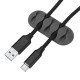 5-Channel TPR Sticky Earphone USB Cable Cord Winder Wrap Desktop Cable Organizer Wire Management Holder 5-Channel TPR Sticky Earphone USB Cable Cord Winder Wrap Desktop Cable Organizer Wire Management Holder