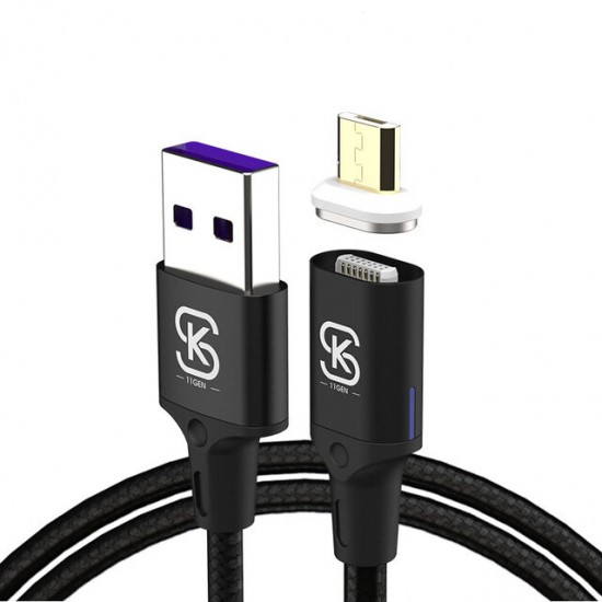 5A Magnetic Super Charging Type-C Micro USB Data Cable for Samsung S20 Huawei Matebook Notebook LG