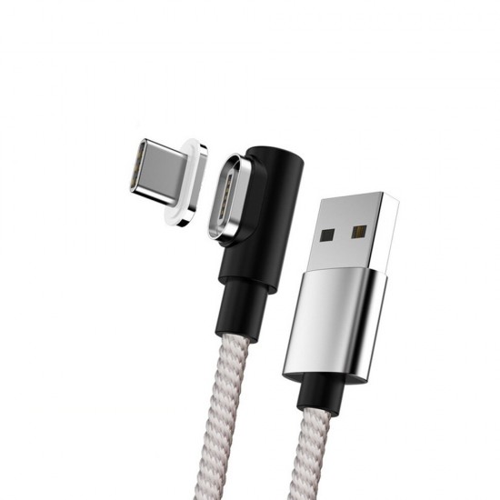 90 Degree Magnetic Type C Micro USB Data Cable Fast Charging For Mi10 9Pro Huawei P30 P40 Pro