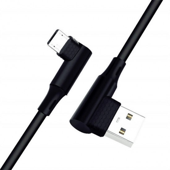 90 Degree Reversible 2.4A Micro USB Charging Data Cable 3.28ft/1m for Note 5 90 Degree Reversible 2.4A Micro USB Charging Data Cable 3.28ft/1m for Note 5