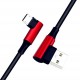 90 Degree Reversible 2.4A Micro USB Charging Data Cable 3.28ft/1m for Note 5