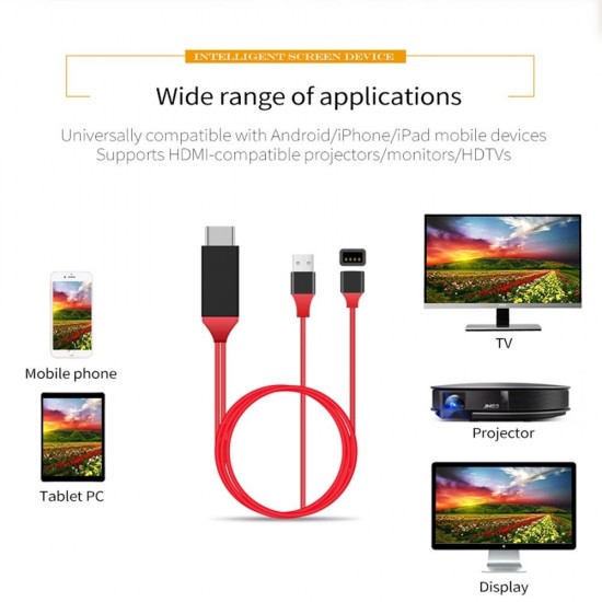 HDMI High-definition Adapter Cable Type-C Same Screen Digital Cable Screen Adapter Cable For TV Tablet HDMI High-definition Adapter Cable Type-C Same Screen Digital Cable Screen Adapter Cable For TV Tablet