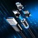 Magnetic LED Indicator 2.4A Type C Micro USB Fast Charging Data Cable For Huawei P30 Pro P40 Mi10 K30 Poco X2 S20 5G Magnetic LED Indicator 2.4A Type C Micro USB Fast Charging Data Cable For Huawei P30 Pro P40 Mi10 K30 Poco X2 S20 5G
