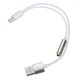 Type C 3.5mm Audio Jack To USB Charging Cable Adapter Converter 25cm For Oneplus 6 6