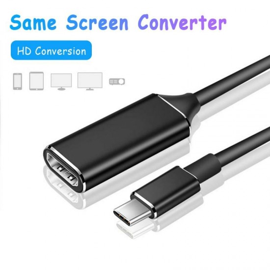 USB C HDMI Cable Adapter Type C to HDMI Screen Converter For Laptop MacBook Huawei Mate 20 P20 Pro USB C HDMI Cable Adapter Type C to HDMI Screen Converter For Laptop MacBook Huawei Mate 20 P20 Pro