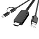 Universal HD On-screen Cable Typc-c Micro USB to HDMI Cable TV Projector On-screen Device For Huawei P30 P40 Pro S20+ Note 20 Universal HD On-screen Cable Typc-c Micro USB to HDMI Cable TV Projector On-screen Device For Huawei P30 P40 Pro S20+ Note 20
