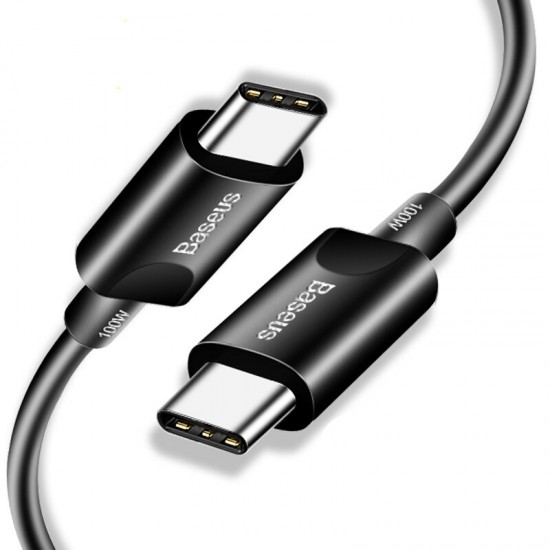 1.5m/4.92ft 100W 5A PD USB-C to USB-C Cable PD 3.0 QC 3.0 FCP Fast Charging Data Sync Cable Cord For Samsung Galaxy S20 For iPad Pro 2020 MacBook Air 2020 For Nintendo Switch Huawei