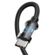 2.4A Type C High-density Braided Fast Charging Data Cable 23cm With Micro USB Adapter Buckle 2.4A Type C High-density Braided Fast Charging Data Cable 23cm With Micro USB Adapter Buckle