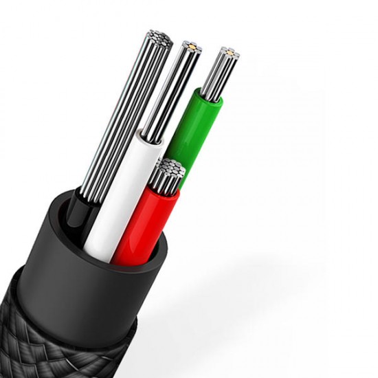 2.4A Type C High-density Braided Fast Charging Data Cable 23cm With Micro USB Adapter Buckle 2.4A Type C High-density Braided Fast Charging Data Cable 23cm With Micro USB Adapter Buckle