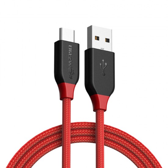 BW-TC5 3A USB Type-C Braided Charging Data Cable 3.33ft/1m