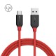 BW-TC5 3A USB Type-C Braided Charging Data Cable 3.33ft/1m