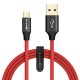 BW-MC7 2.4A Braided Durable Micro USB Charging Data Cable 3ft/0.9m