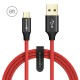 BW-MC8 2.4A Braided Durable Micro USB Charging Data Cable 6ft/1.8m