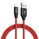 BW-MF10 2.4A Braided Lightning to USB Charging Data Cable 6ft with MFI for iPhone 12 12 Mini 12 Pro 11 11 Pro Max For iPad 2020