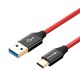 BW-TC9 3A 3ft/0.9m USB Type-C Fast Charging Cable USB 3.0 5Gbps Data Transmission Cord For Huawei P30 P40 Pro Mi10 Note 9S