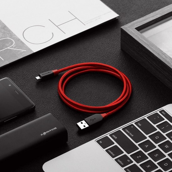 BW-MC5 2.4A Micro USB Braided Data Cable 6ft/1.8m for Samsung S7 Redmi Note 4 BW-MC5 2.4A Micro USB Braided Data Cable 6ft/1.8m for Samsung S7 Redmi Note 4