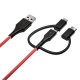 BW-MT4 3 in 1 Type-C Lightning Micro USB Data Cable With MFI Certified 3ft/0.91m for Samsung for iPhone BW-MT4 3 in 1 Type-C Lightning Micro USB Data Cable With MFI Certified 3ft/0.91m for Samsung for iPhone
