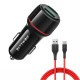 BW-SD5 18W Dual-Port QC3.0 Mini Car USB Charger With BW-TC14 3A USB Type-C Cable Fast Charging for Huawei P30 P40 Pro Mi10 OnePlus 8Pro BW-SD5 18W Dual-Port QC3.0 Mini Car USB Charger With BW-TC14 3A USB Type-C Cable Fast Charging for Huawei P30 P40 Pro Mi10 OnePlus 8Pro