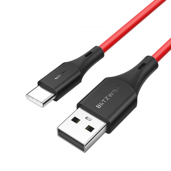 BW-TC13 3A USB Type-C Charging Data Cable 0.98ft/0.3m For Oneplus 6 Mi8 Mix 2s S9+