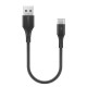 BW-TC13 3A USB Type-C Charging Data Cable 0.98ft/0.3m For Oneplus 6 Mi8 Mix 2s S9+