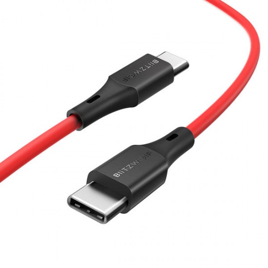 BW-TC17 3A USB PD Type-C to Type-C Charging Data Cable 3ft/0.9m For iPad Pro Macbook Pocophone F1