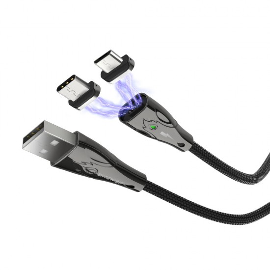 BW-TC20 3A Magnetic Type C/Micro USB Nylon Data Cable 1m/1.8m for Huawei P30 Pro Mate 30 5G Xiaomi Mi9 9Pro Oneplus 7T S10+ Note 10 BW-TC20 3A Magnetic Type C/Micro USB Nylon Data Cable 1m/1.8m for Huawei P30 Pro Mate 30 5G Xiaomi Mi9 9Pro Oneplus 7T S10+ Note 10