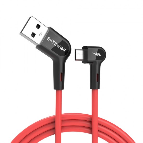 BW-AC2 2.4A 90°Right Angle Micro USB Data Cable 0.9m 1.8m for Gaming Mobile Phone for Samsung Galaxy S7 Edge S6 HUAWEI LG BW-AC2 2.4A 90°Right Angle Micro USB Data Cable 0.9m 1.8m for Gaming Mobile Phone for Samsung Galaxy S7 Edge S6 HUAWEI LG