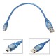 Blue Male USB 2.0A To Mini Male USB B Power Data Cable for Nano V3.0 ATMEGA328P Module Board Blue Male USB 2.0A To Mini Male USB B Power Data Cable for Nano V3.0 ATMEGA328P Module Board