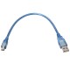 Blue Male USB 2.0A To Mini Male USB B Power Data Cable for Nano V3.0 ATMEGA328P Module Board Blue Male USB 2.0A To Mini Male USB B Power Data Cable for Nano V3.0 ATMEGA328P Module Board