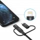 3in1 MFi Certificated Lighting Type-C Micro USB Data Cable for iPhone 11 Pro XR X 8 7 for Samsung LG 3in1 MFi Certificated Lighting Type-C Micro USB Data Cable for iPhone 11 Pro XR X 8 7 for Samsung LG