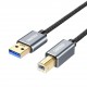 USB 2.0 Extension Cable Connection Extension Cable For Fax Machine Printer Scanner USB 2.0 Extension Cable Connection Extension Cable For Fax Machine Printer Scanner